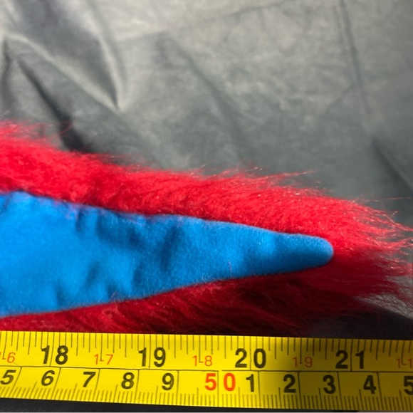 Red Macaw Parrot Plush Stuffed Animal Blue Yellow Tropics Bird Burn Zoo - Picture 10 of 10